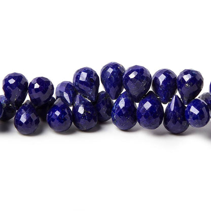 7-11mm Lapis Lazuli Bead Tear Drop Briolette 8 inch 45 pieces