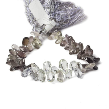 7-11mm  Silimanite Faceted Pears 7.75 inch 67 pieces