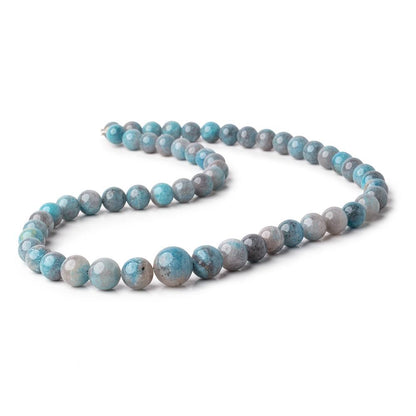 7-12mm Rare Paraiba Quartz Plain Round Beads 17.75 inch 56 pieces AAA