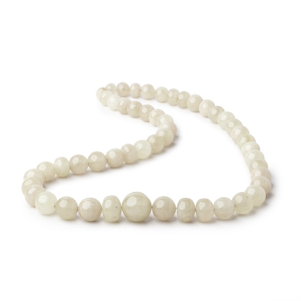 7-13.5mm Libyan Desert Glass Plain Rounds & Rondelles 18 inch 51 Beads AAA