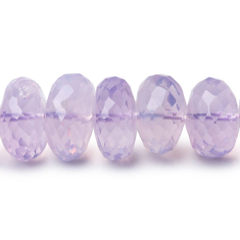 7-13mm Lavender Quartz Faceted Rondelle Beads 16 inch 65 pieces AAA
