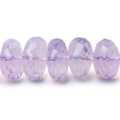 7-13mm Lavender Quartz Faceted Rondelle Beads 16 inch 65 pieces AAA