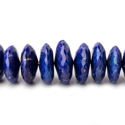 7-14mm Lapis Lazuli German Cut Rondelle Beads 16 inch 112 pieces AAA