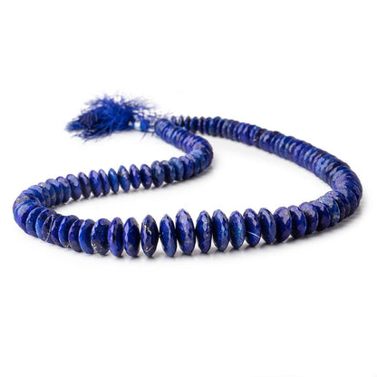7-14mm Lapis Lazuli German Cut Rondelle Beads 16 inch 112 pieces AAA
