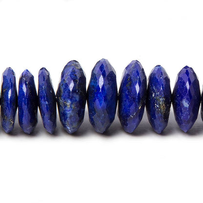 7-14mm Lapis Lazuli German Faceted Rondelle Beads 16 inch 105 pieces
