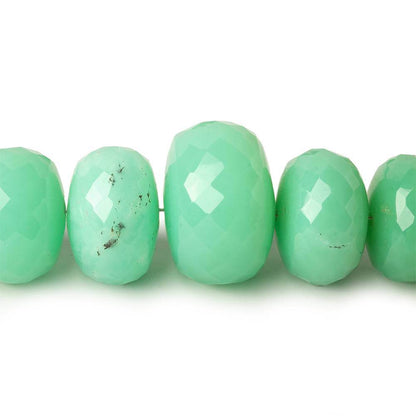 7-17mm Chrysoprase Faceted Rondelle Beads 18 inch 66 pieces AA Grade
