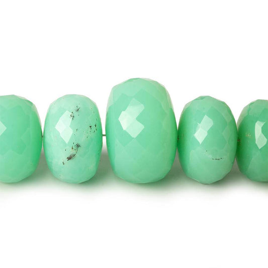 7-17mm Chrysoprase Faceted Rondelle Beads 18 inch 66 pieces AA Grade