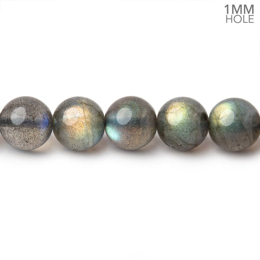 7-8.5mm Labradorite Plain Round Beads 16 inch 48 pieces 1mm hole