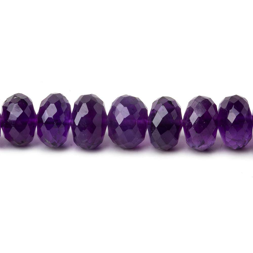 7-8mm Amethyst Faceted Rondelle beads 8.5 inch 40 pieces