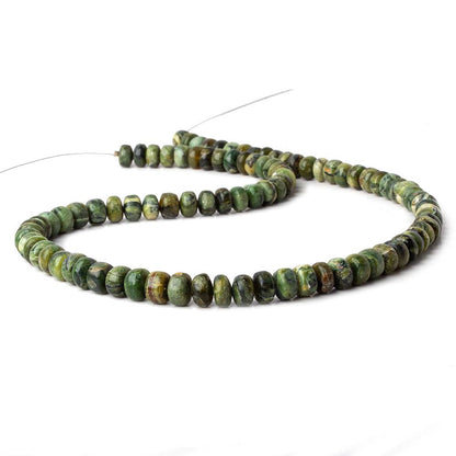 7-8mm Green Opal plain rondelle beads 18 inch 94 pieces