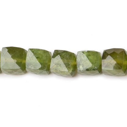 7-8mm Idocrase Faceted Cube Beads 8 inch 26 pieces