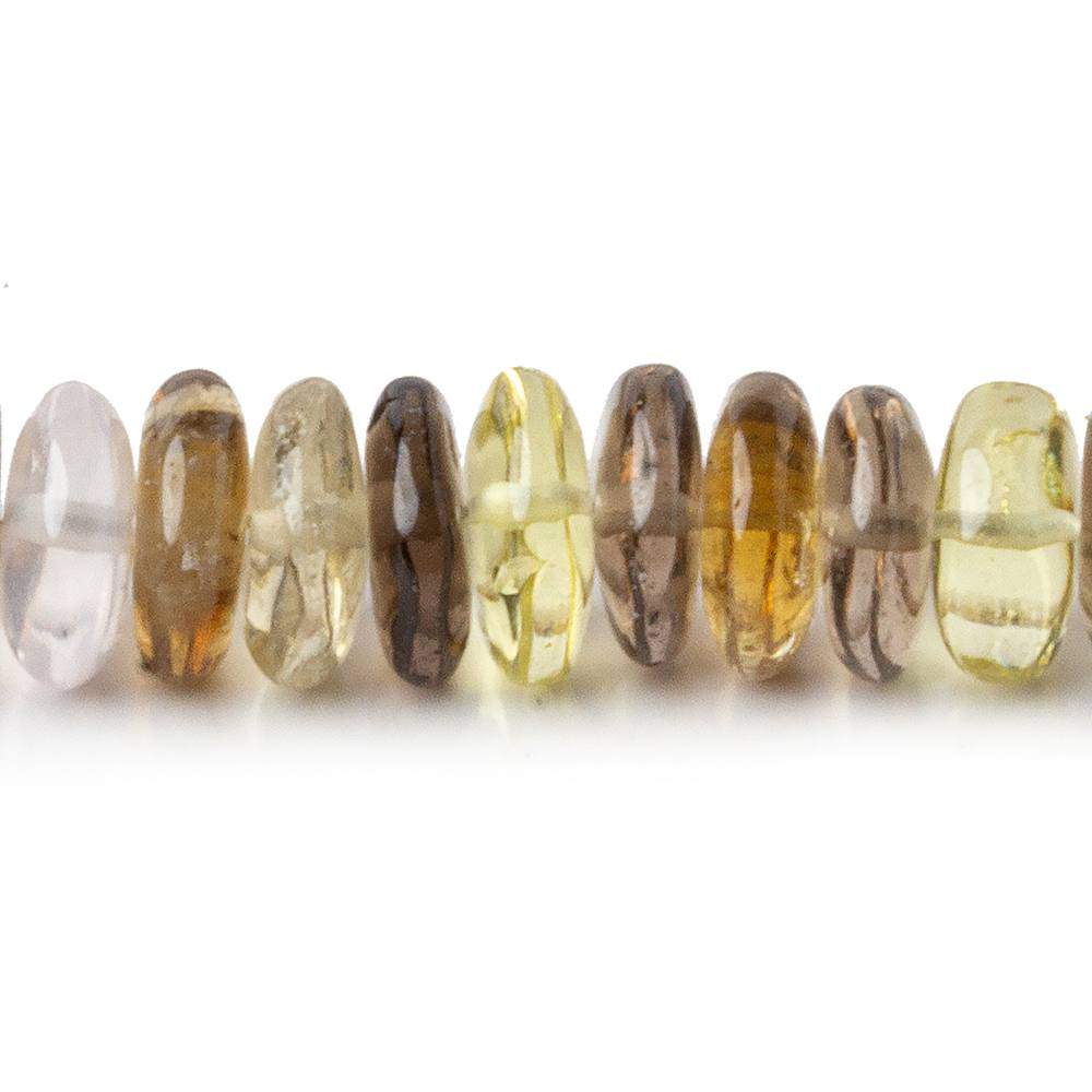 7-8mm Multi-Gemstone Plain Rondelle Beads 16 inch 141 pieces