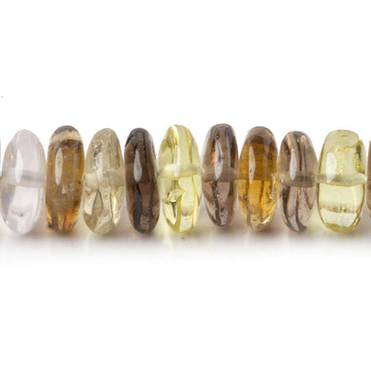 7-8mm Multi-Gemstone Plain Rondelle Beads 16 inch 141 pieces