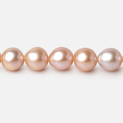 7-8mm Multi Peach Petite Ultra Baroque Freshwater Pearls 16 inch 48 Beads AAA