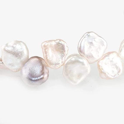 7-8mm Tri-Color Top Drilled Keshi Freshwater Pearls 16 inch 72 pieces