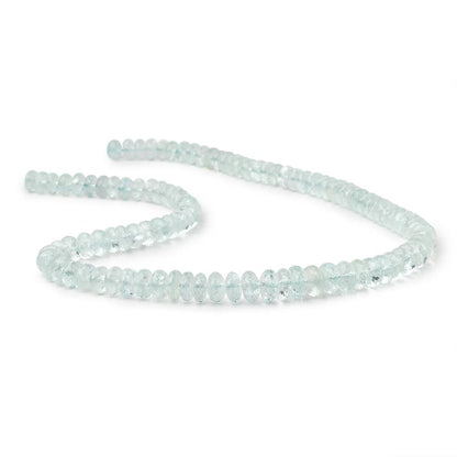 7-9mm Aquamarine Faceted Rondelle Beads 17 inches 105 pieces