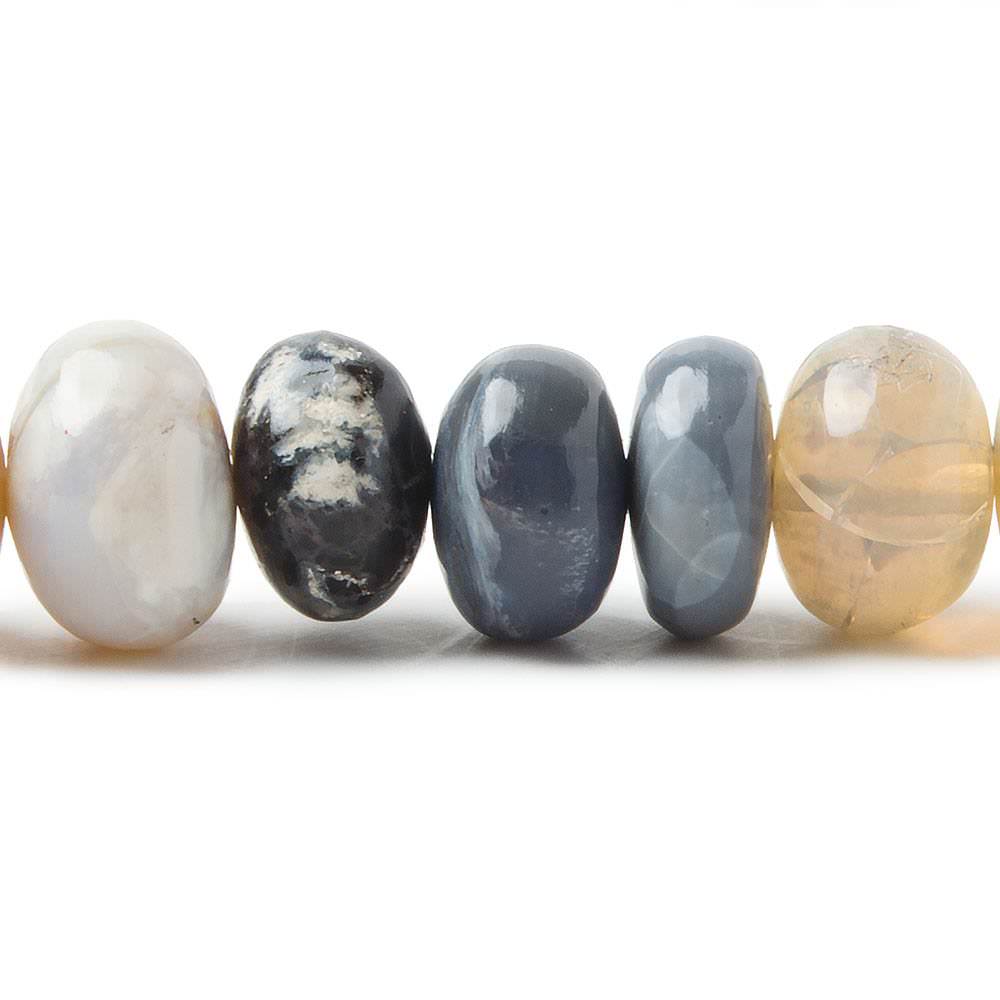 7-9mm Australian Opal plain rondelle beads 17 inch 88 pieces