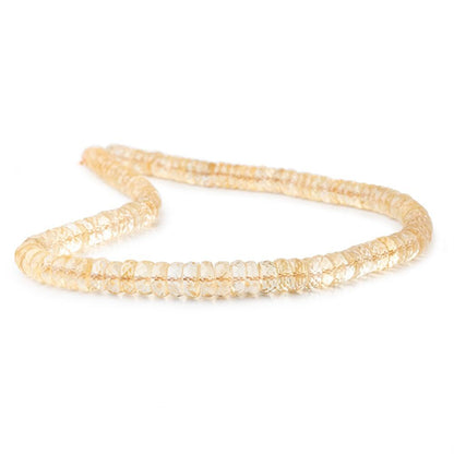 7-9mm Citrine Faceted Heshi Beads 16 inch 125 pieces