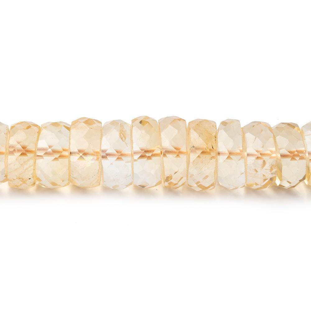 7-9mm Citrine Faceted Heshi Beads 16 inch 125 pieces