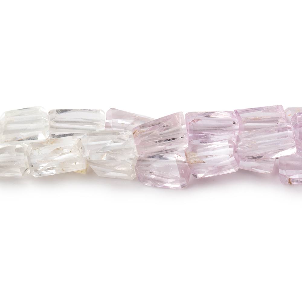 7-9mm Kunzite and Hiddenite Faceted Nugget Beads 8 inch 22 pieces