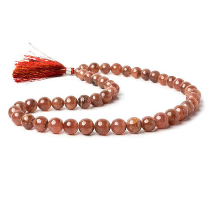 7-9mm Rhodochrosite Plain Round Beads 16 inch 47 pieces AA Grade