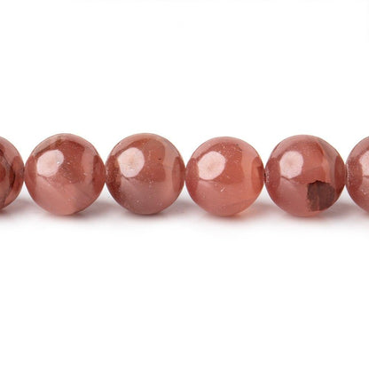 7-9mm Rhodochrosite Plain Round Beads 16 inch 52 pieces AAA
