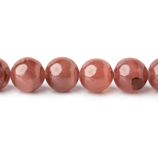 7-9mm Rhodochrosite Plain Round Beads 16 inch 52 pieces AAA