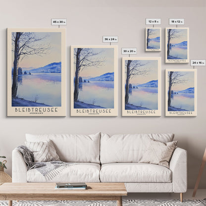 Bleibtreusee, Germany Watercolor Beach Print, Vacation Gift, Germany Wall Art, Beach Painting, Beach Decor, Beach Painting