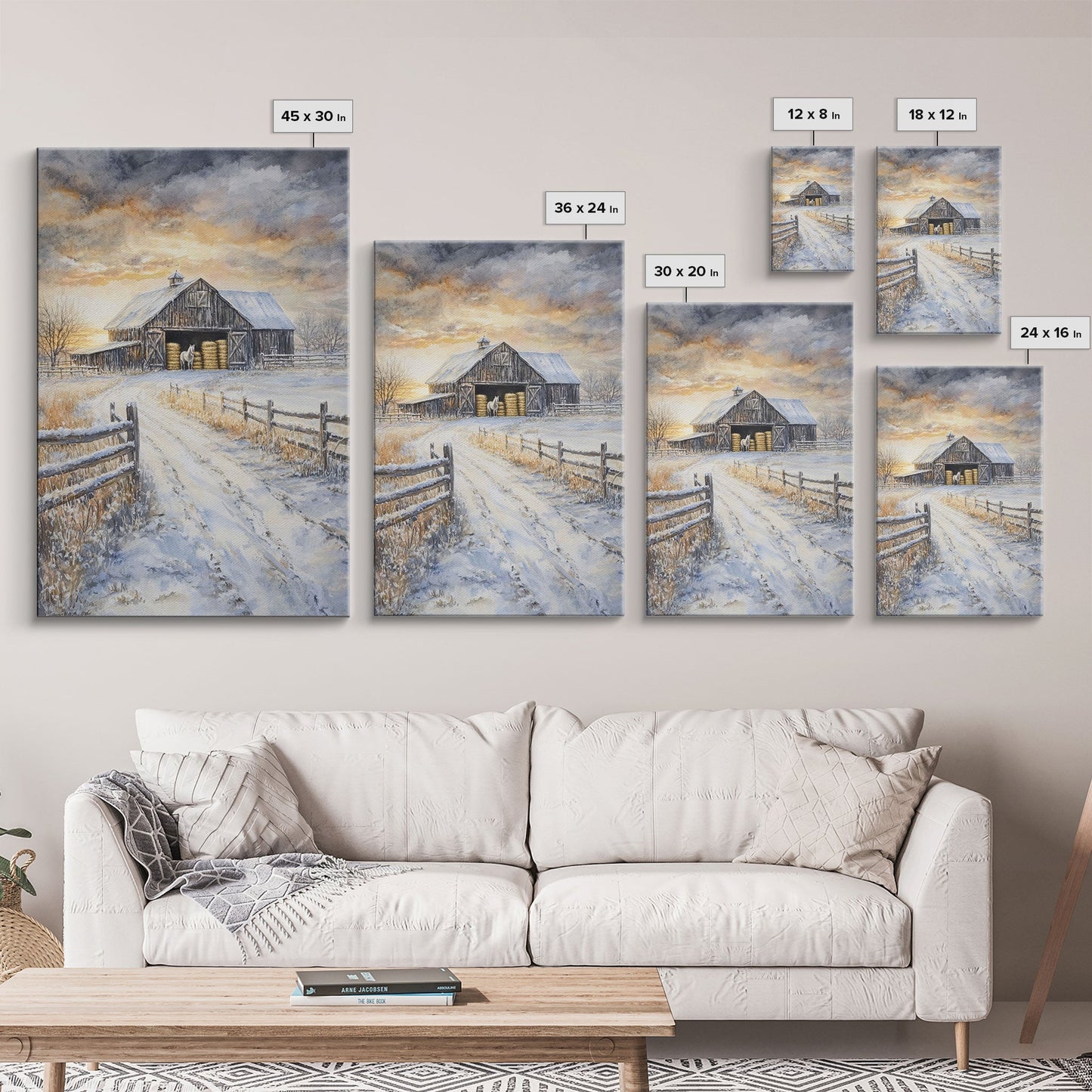 Fall Decor, Barn Amongst The Falling Leaves, Farmhouse Decor, Fall Art, Autumn Decor, Thanksgiving Seasonal Wall Art