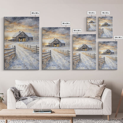 Fall Decor, Barn Amongst The Falling Leaves, Farmhouse Decor, Fall Art, Autumn Decor, Thanksgiving Seasonal Wall Art