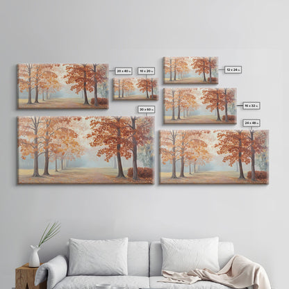 Elegant Christmas party with guests in formal attire by a Christmas tree Framed Canvas Print, holiday wall art for classy Christmas decor