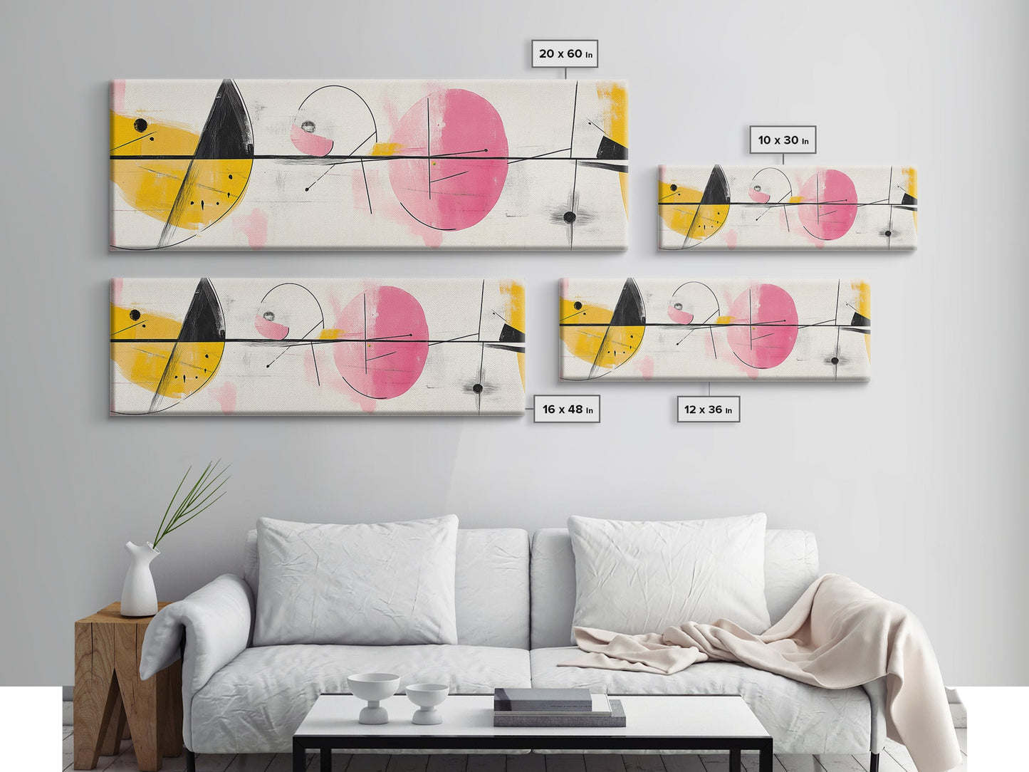 Extra Large Panoramic Abstract Art - Extra Wide Wall Art - Watercolor Fine Art Print - Modern Abstract Art Print - Original Art - Large Wall Art