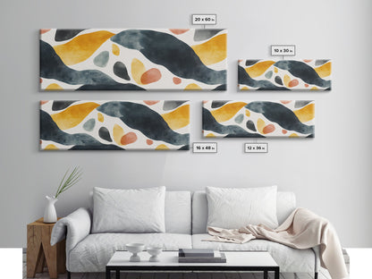 Cheetah Art Print - Animal Art - Framed Canvas Print - Animal Art - Unique Gift - Guy Gift - Panoramic Extra Wide Office Wall Art, Living Room Decor