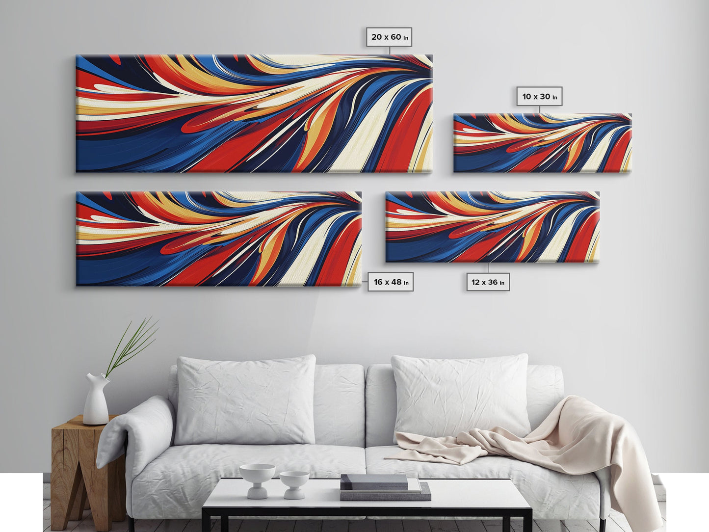 The Spiral - Framed Canvas Print - Midcentury Modern Home Decor