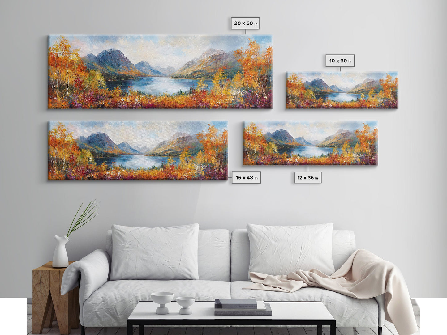 Modern Wall Art Print - Abstract Oil Painting Landscape Canvas Print - Extra Large Wall Art - Canvas Wall Art - Oversized Art