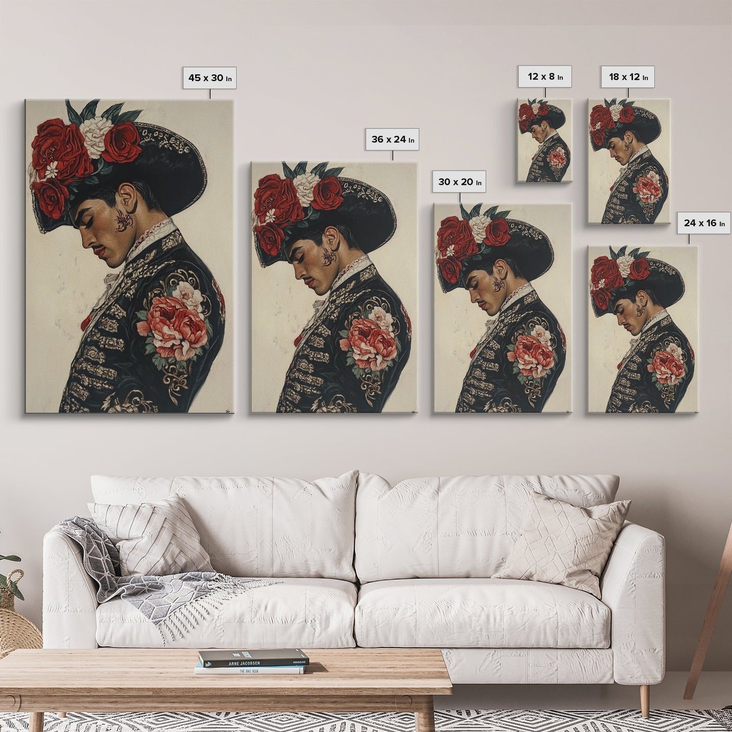 Abstract Wall Art Bullfighter Painting Print, Corrida Wall Art, Chicano Art, Spanish Home Decor, Modern Wall Art Living Room Wall Art, Mexicano Art