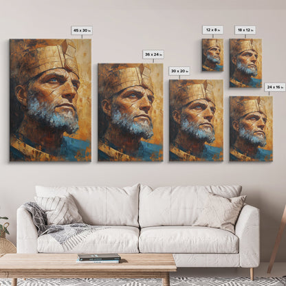 Ozymandias Painting Canvas Print, Ozymandias Wall Art, Ozymandias Print, Framed Canvas