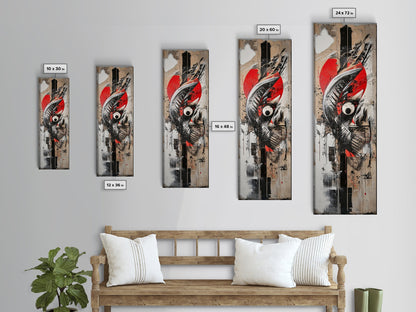 Abstract Graffiti Art Canvas Print with Bold Colors and Urban Style, Perfect Wall Art Gift Idea for Modern Minimalist Spaces