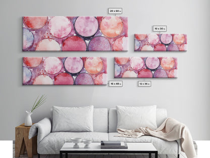 Glitter Eyeshadow Art Canvas Print Makeup Lover Decor Light Pink Abstract Wall Art Bedroom Aesthetic Makeup Room Glamorous Artwork