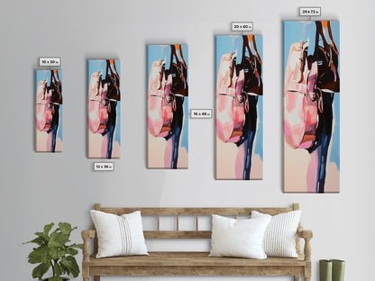 Travel in Style, Chic Handbag Painting, Modern Fashion Decor, Soft Pastel Aesthetic, Minimalist Wall Art, Elegant Home, Canvas Print