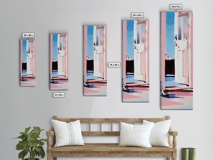 Open Door Light, Dreamy Interior, Soft Tones, Warm Aesthetic, Framed Canvas Print, Entryway Art, Minimalist Wall Art, Cozy Home Decor