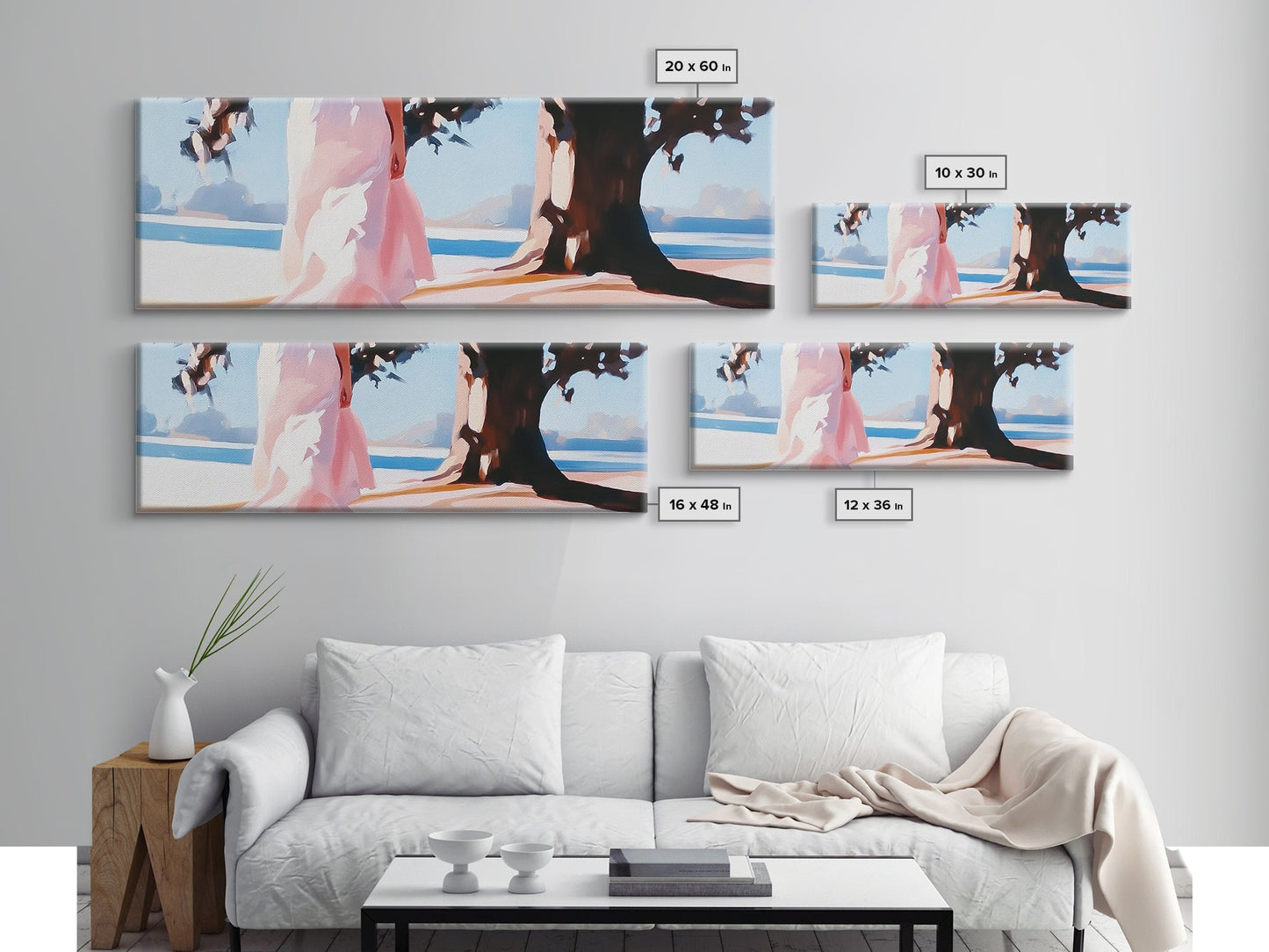 Sunlit Pathway, Dreamy Nature Art, Romantic Forest Scene, Earth Tones, Framed Canvas Print, Cozy Home Decor, Hallway Statement Piece