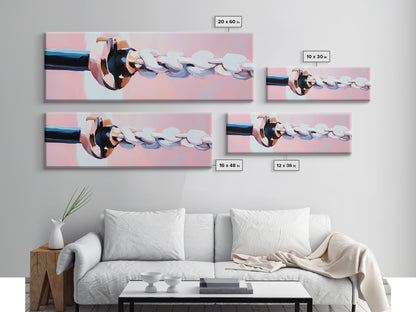 Nautical Rope, Maritime Charm, Coastal Decor, Framed Canvas Print, Ocean-Inspired Art, Minimalist Wall Art, Seaside Home Design