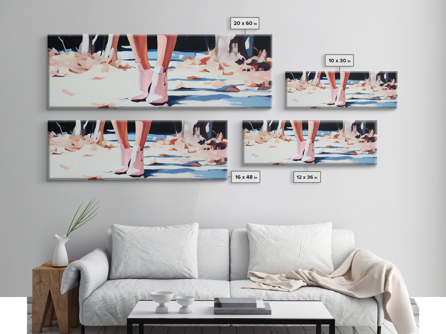 Autumn Steps, Fall Aesthetic, Cozy Vibes, Framed Canvas Print, Rustic Wall Art, Warm Tones, Bedroom Decor, Nature Inspired Artwork