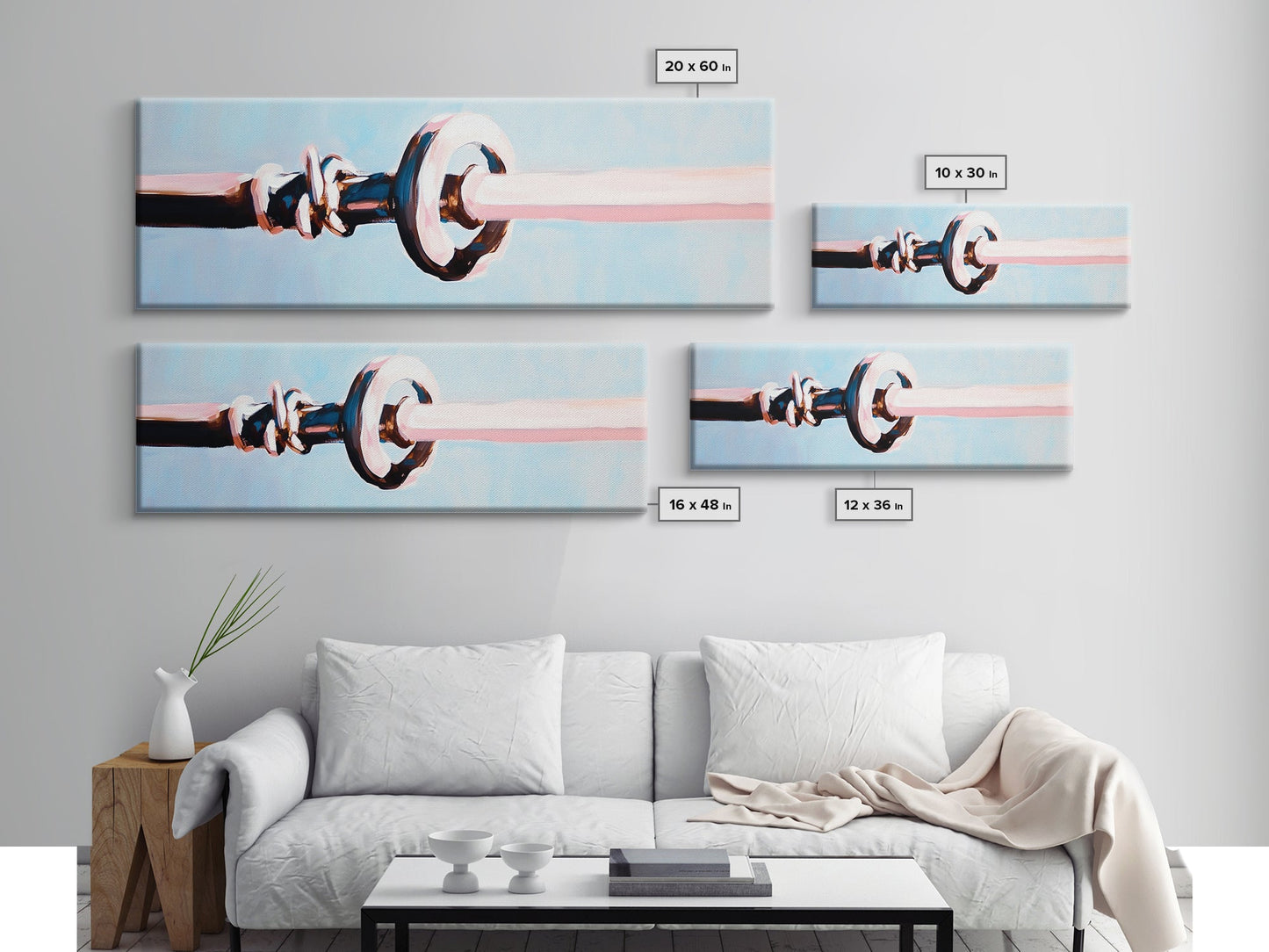 Segelbootknoten, maritimes Thema, Meeresleben, gerahmter Leinwanddruck, Küstenhausdeko, minimalistische Kunst am Meer, Wandkunst fürs Strandhaus