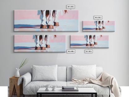 Horse Hooves, Western Equestrian Art, Rustic Farmhouse Decor, Framed Canvas Print, Country Style, Cowboy Aesthetic, Bedroom Wall Art