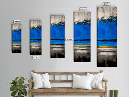 Ocean Horizon, Coastal Art, Blue Wall Decor, Canvas Print, Seascape Painting, Minimalist Art, Large Wall Art, Modern Home Decor