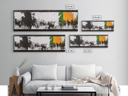 Minimalist Abstract, Black White Art, Modern Home Decor, Stylish Wall Art, Geometric Aesthetic, Framed Canvas Print, Contemporary Style