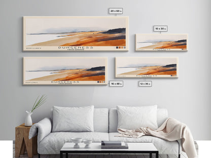 Dungeness, United Kingdom Watercolor Beach Print, Vacation Gift, United Kingdom Wall Art, Beach Painting, Beach Decor, Beach Painting