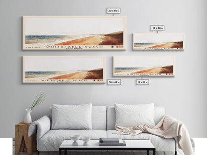 Whitstable beach, United Kingdom Watercolor Beach Print, Vacation Gift, United Kingdom Wall Art, Beach Painting, Beach Decor, Beach Painting